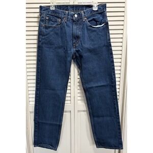 BOGO Levi's 505 Zip Logo Size 34x32 Mid Rise Cotton Dark Wash Cotton